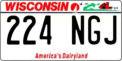 WI license plate 224NGJ
