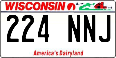 WI license plate 224NNJ