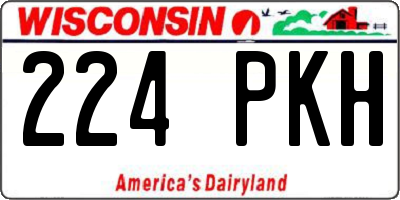 WI license plate 224PKH