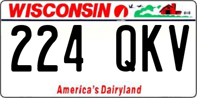 WI license plate 224QKV