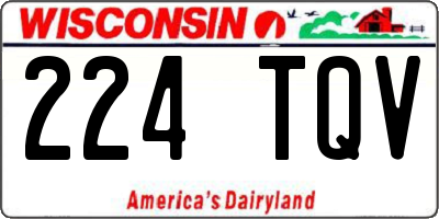 WI license plate 224TQV