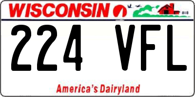 WI license plate 224VFL