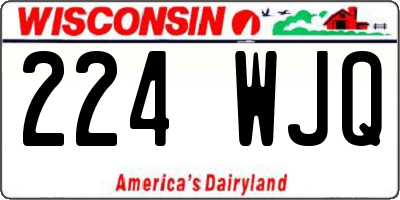 WI license plate 224WJQ