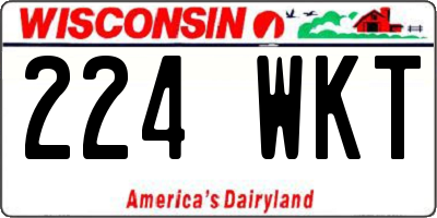 WI license plate 224WKT