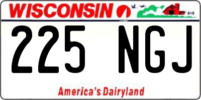 WI license plate 225NGJ