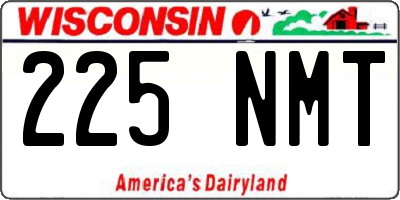 WI license plate 225NMT