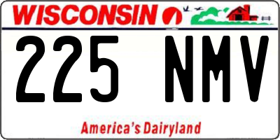 WI license plate 225NMV