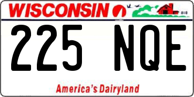 WI license plate 225NQE