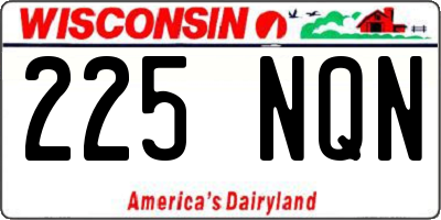 WI license plate 225NQN