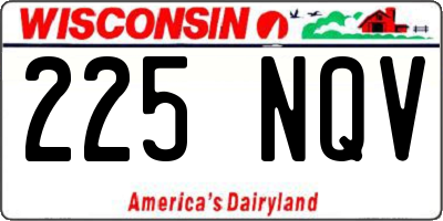 WI license plate 225NQV