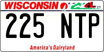 WI license plate 225NTP