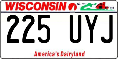 WI license plate 225UYJ