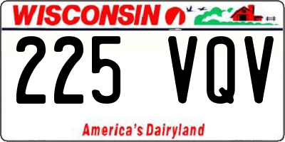 WI license plate 225VQV