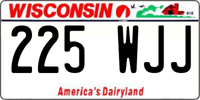 WI license plate 225WJJ