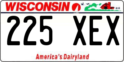 WI license plate 225XEX