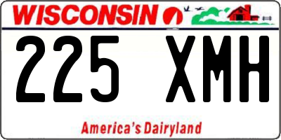 WI license plate 225XMH