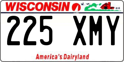 WI license plate 225XMY