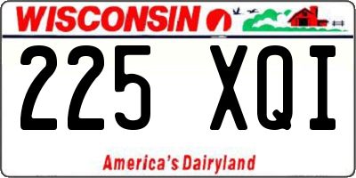 WI license plate 225XQI