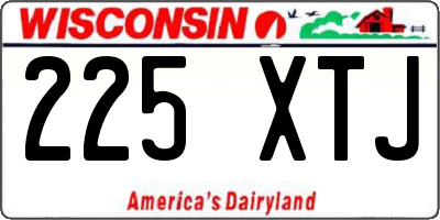 WI license plate 225XTJ