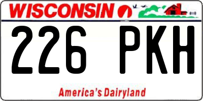 WI license plate 226PKH