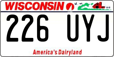 WI license plate 226UYJ