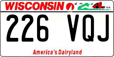 WI license plate 226VQJ