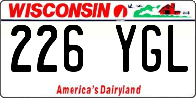 WI license plate 226YGL