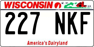 WI license plate 227NKF