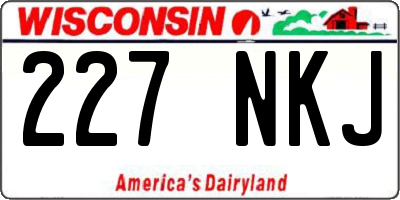 WI license plate 227NKJ