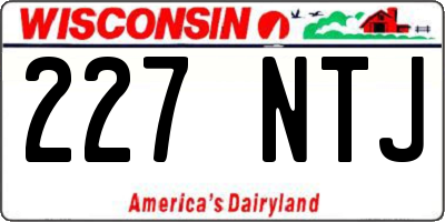 WI license plate 227NTJ