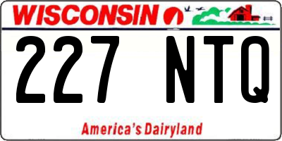 WI license plate 227NTQ