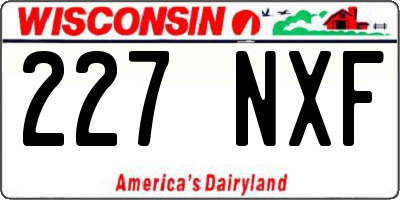 WI license plate 227NXF