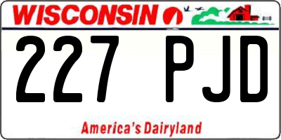 WI license plate 227PJD