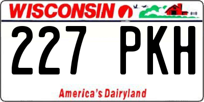 WI license plate 227PKH