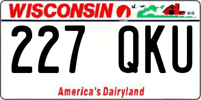 WI license plate 227QKU