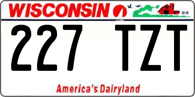WI license plate 227TZT