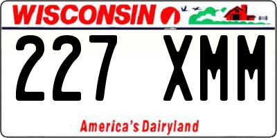 WI license plate 227XMM