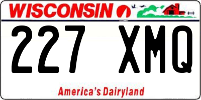 WI license plate 227XMQ