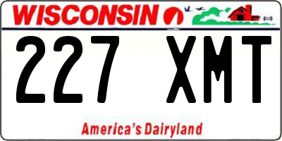 WI license plate 227XMT