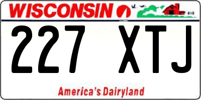 WI license plate 227XTJ