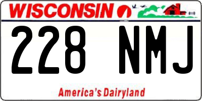 WI license plate 228NMJ