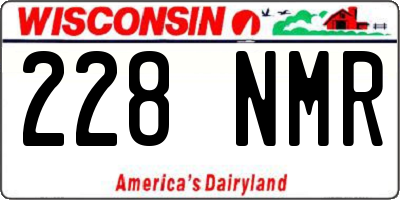 WI license plate 228NMR