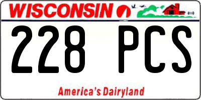 WI license plate 228PCS