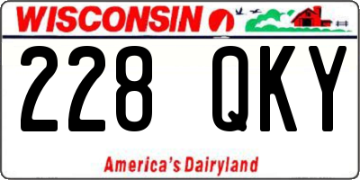 WI license plate 228QKY