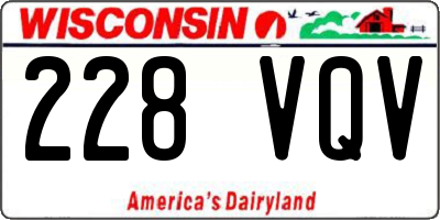 WI license plate 228VQV