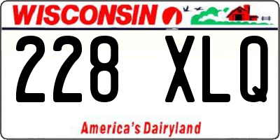 WI license plate 228XLQ