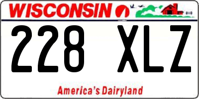 WI license plate 228XLZ