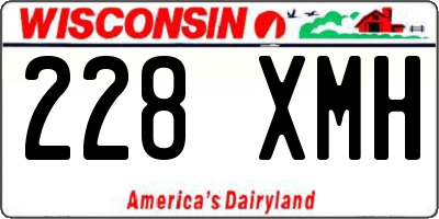 WI license plate 228XMH