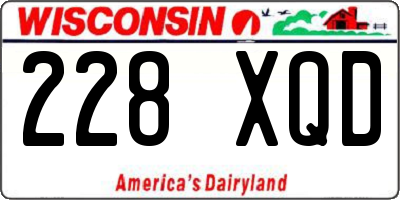 WI license plate 228XQD