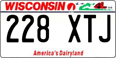 WI license plate 228XTJ
